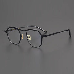 Gifford Retro Titanium Eyeglasses Frame Geometric Frames Southood Black 