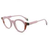 Giggs Vintage Round Acetate Glasses Frame Round Frames Southood Pink 