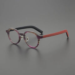 Gijs Retro Round Glasses Frame Round Frames Southood Matte Purple 