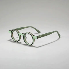 Giusy Round Acetate Eyeglasses Frame Round Frames Southood Green 