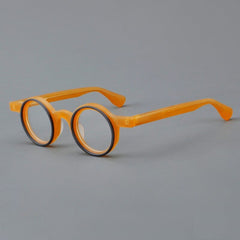 Giusy Round Acetate Eyeglasses Frame Round Frames Southood Orange 