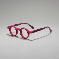 Giusy Round Acetate Eyeglasses Frame Round Frames Southood Purple 