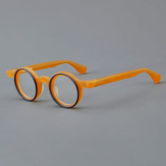 Giusy Round Classical Acetate Eyeglasses Frame Round Frames Southood Orange 