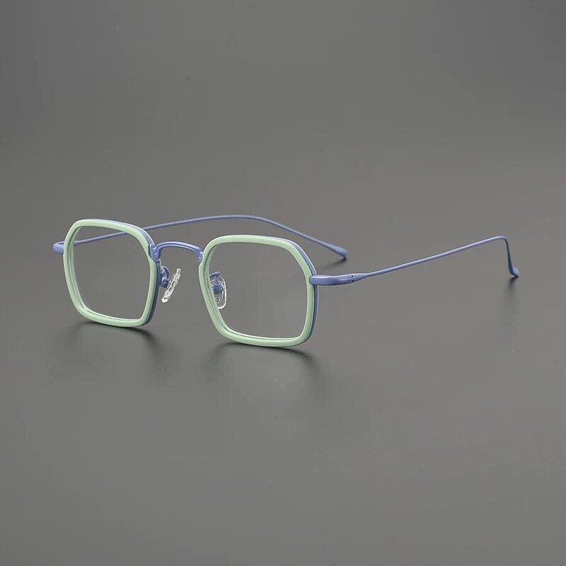 Gnine Ultralight Titanium Glasses Frame Rectangle Frames Southood Light Blue 