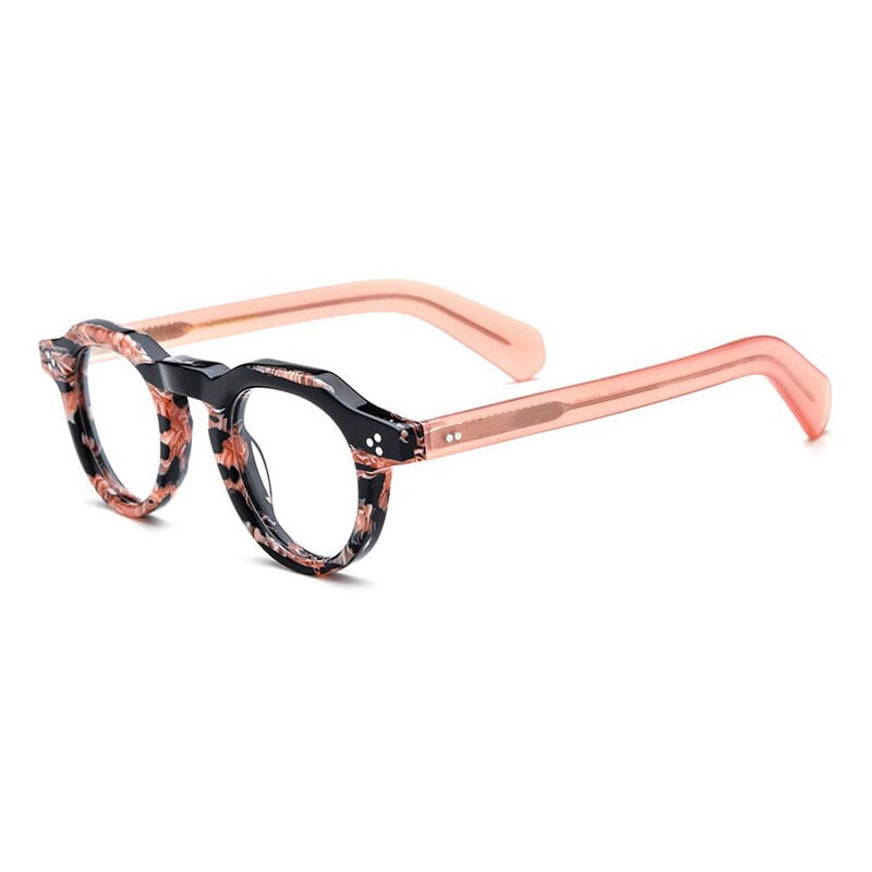 Haaland Vintage Geometric Acetate Glasses Frame Geometric Frames Southood Pink 