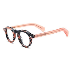 Haaland Vintage Geometric Acetate Glasses Frame Geometric Frames Southood Pink 