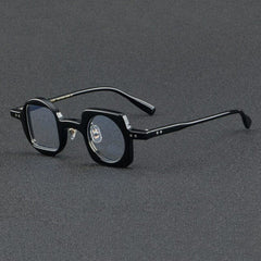 Hagly Vintage Acetate Glasses Frame Geometric Frames Southood Black 
