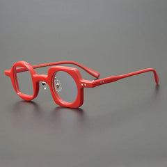 Hagly Vintage Acetate Glasses Frame Geometric Frames Southood Red 
