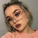Haley Retro Rectangle Glasses Frames Geometric Frames Southood 