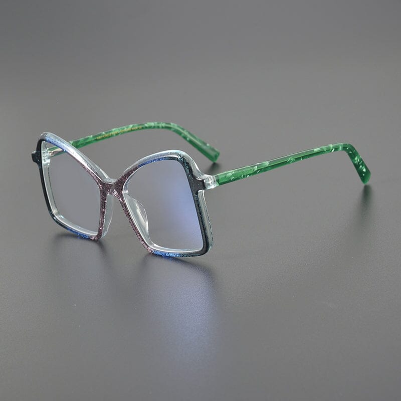 Harper Acetate Geometric Glasses Frame Geometric Frames Southood Green 