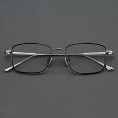 Holden Ultra Light Titanium Eyeglasses Frame Rectangle Frames Southood Black Silver 