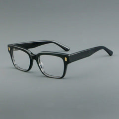 Holly Vintage Square Acetate Glasses Frame Rectangle Frames Southood Black 