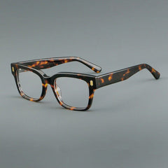 Holly Vintage Square Acetate Glasses Frame Rectangle Frames Southood Leopard 