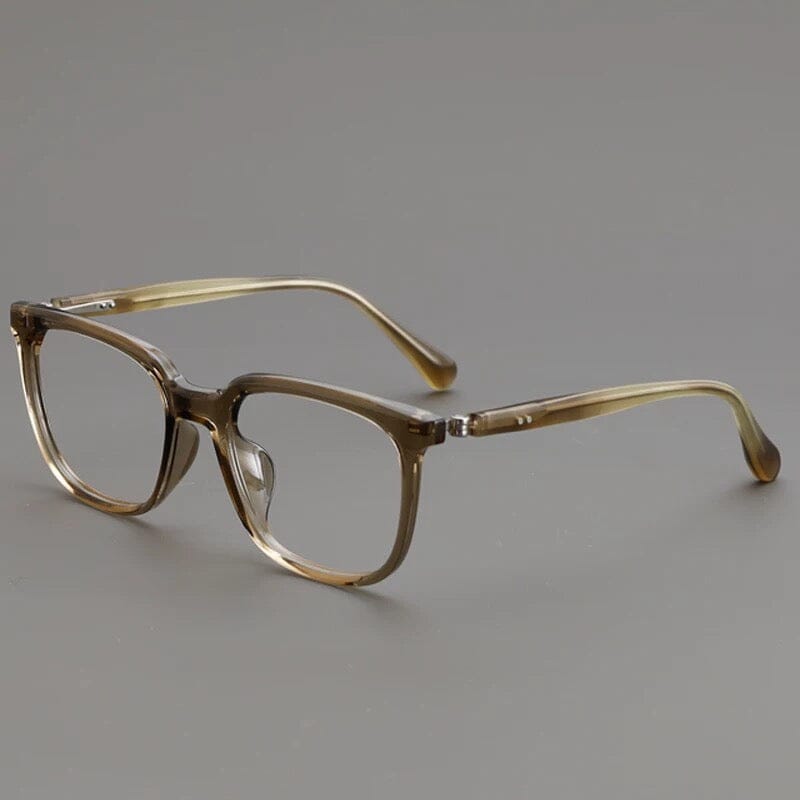 Humbert TR90 Vintage Eyeglass Frame Rectangle Frames Southood Brown Green 