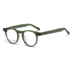Hyde Vintage Acetate Glasses Frame Round Frames Southood Green 