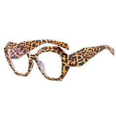 Isla Polygon Glasses Frame Geometric Frames Southood C3 leopard clear 