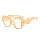 Isla Polygon Glasses Frame Geometric Frames Southood C5 champagne clear 