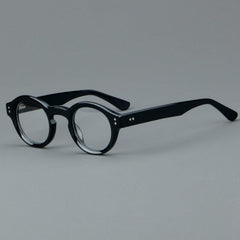 Jade Retro Round Acetate Optical Frame Round Frames Southood Black 