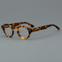 Jade Retro Round Acetate Optical Frame Round Frames Southood Leopard 