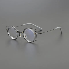 Jamal Colorful Titanium Glasses Frame Geometric Frames Southood Clear Gray 