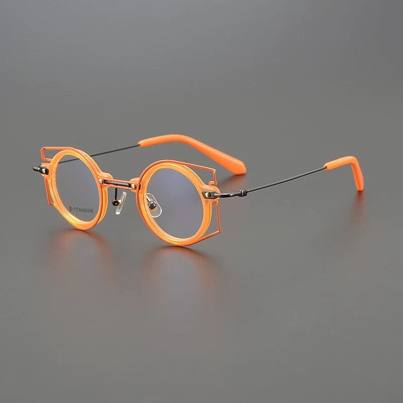 Jamal Colorful Titanium Glasses Frame Geometric Frames Southood Orange 