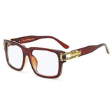 James Vintage Desgier Square Frame Rectangle Frames Southood C2 tea clear 