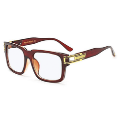 James Vintage Desgier Square Frame Rectangle Frames Southood C2 tea clear 