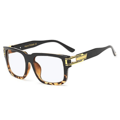 James Vintage Desgier Square Frame Rectangle Frames Southood C7 black leopard 