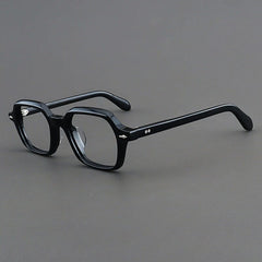 Janus Retro Acetate Glasses Frame Rectangle Frames Southood Black 