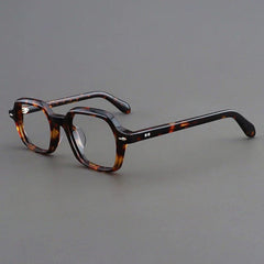Janus Retro Acetate Glasses Frame Rectangle Frames Southood leopard 