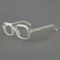 Janus Retro Acetate Glasses Frame Rectangle Frames Southood Matte Yellow 