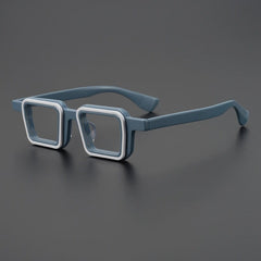 Jarel Square Personalized Acetate Eyeglasses Frame Rectangle Frames Southood Grey 