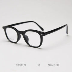 Jaren Vintage Square TR90 Eyeglasses Frame Geometric Frames Southood Black 