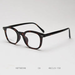 Jaren Vintage Square TR90 Eyeglasses Frame Geometric Frames Southood Leopard 
