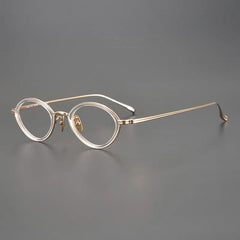 Jasmine Retro Oval Glasses Frame Cat Eye Frames Southood Clear 