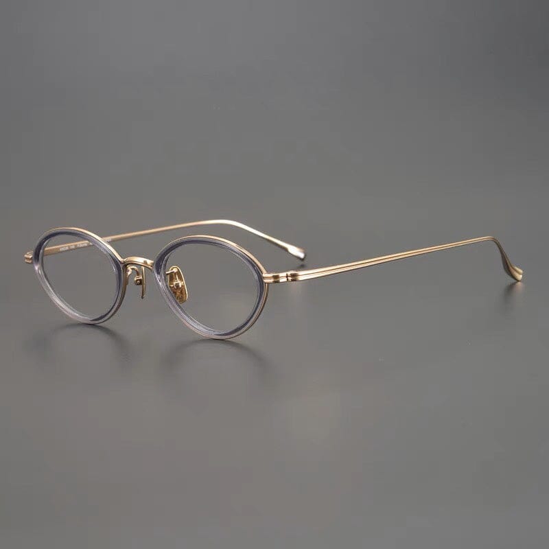 Jasmine Retro Oval Glasses Frame Cat Eye Frames Southood Gray 