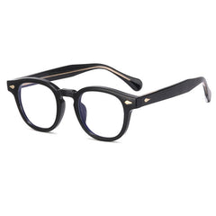 Jason Vintage Round Glasses Frame Round Frames Southood Black gold 