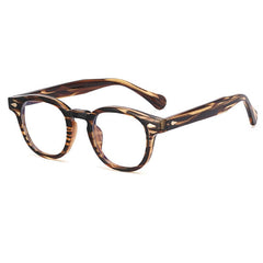 Jason Vintage Round Glasses Frame Round Frames Southood Black yellow 