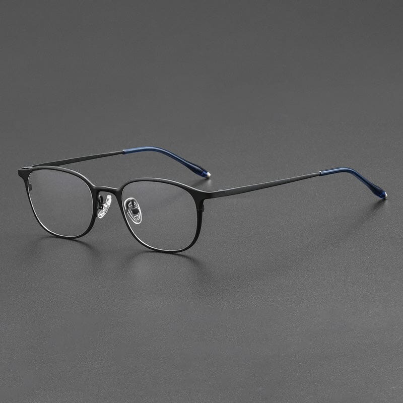 Javier Vintage Alloy Eyeglasses Frame Geometric Frames Southood Black 