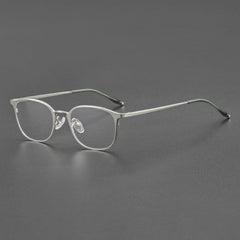 Javier Vintage Alloy Eyeglasses Frame Geometric Frames Southood Silver 