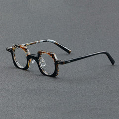 Jed Retro Punk Acetate Optical Glasses Frame Geometric Frames Southood C5Leopard black 