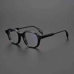 Jerome Vintage Acetate Glasses Frame Rectangle Frames Southood Black 