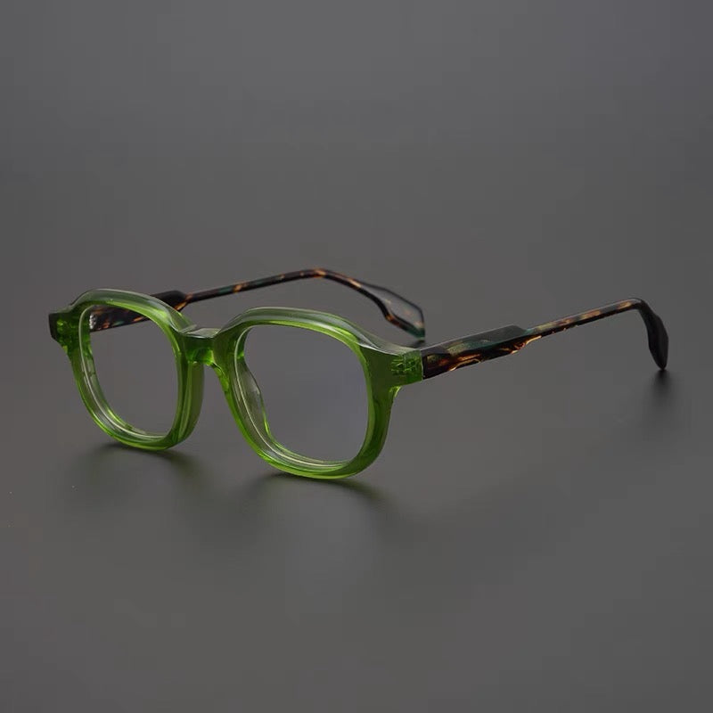 Jerome Vintage Acetate Glasses Frame Rectangle Frames Southood Green 