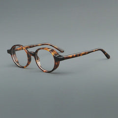 Jian Vintage Acetate Glasses Frame Round Frames Southood Leopard 