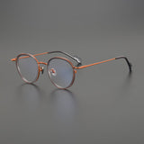 Jin Vintage Round Glasses Frame Round Frames Southood Orange Grey 