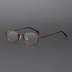 Joan Retro Alloy Eyeglasses Frame Geometric Frames Southood Bronze 
