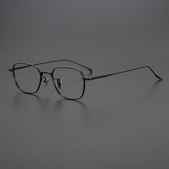 Johnny Vintage Titanium Eyeglasses Frame Rectangle Frames Southood Black 