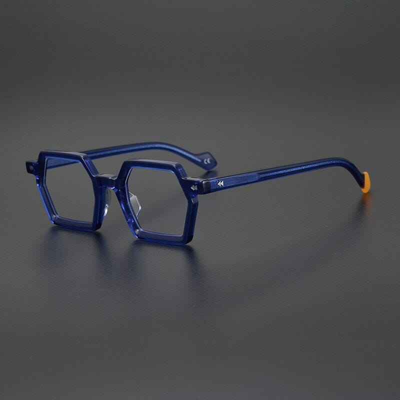 Joli Retro Rectangle Glasses Frame Geometric Frames Southood Blue 