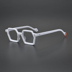 Joli Retro Rectangle Glasses Frame Geometric Frames Southood White 