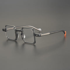 Jolina Retro Rectangle Glasses Frame Rectangle Frames Southood Grey 